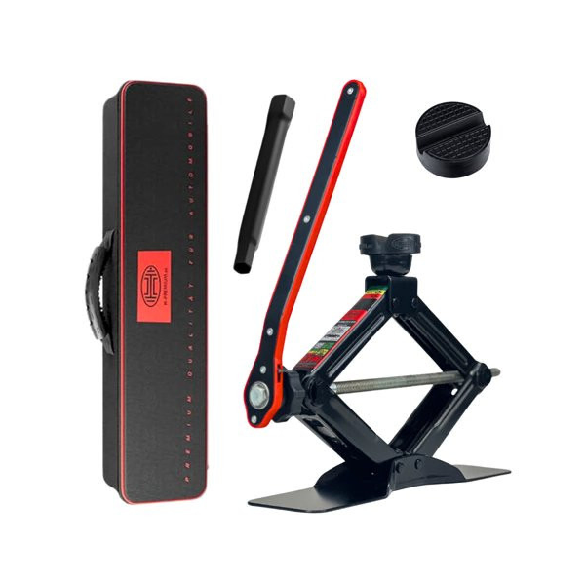 ALCA HYENER Premium Scissor Lift with Round Support, 1.5 T "Black Edition" 