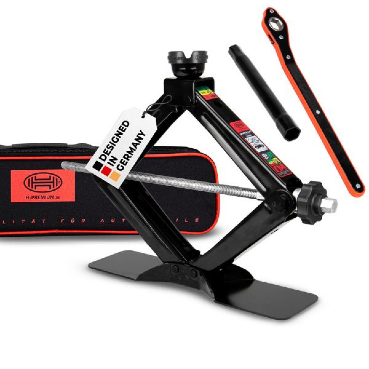 ALCA HYENER Premium scissor lift with round support, 2.0 T "Black Edition" 