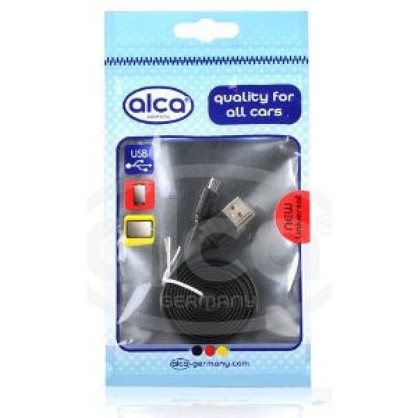 ALCA Cable Micro USB 2.0, black, 100 cm long (for smartphones, MP3)