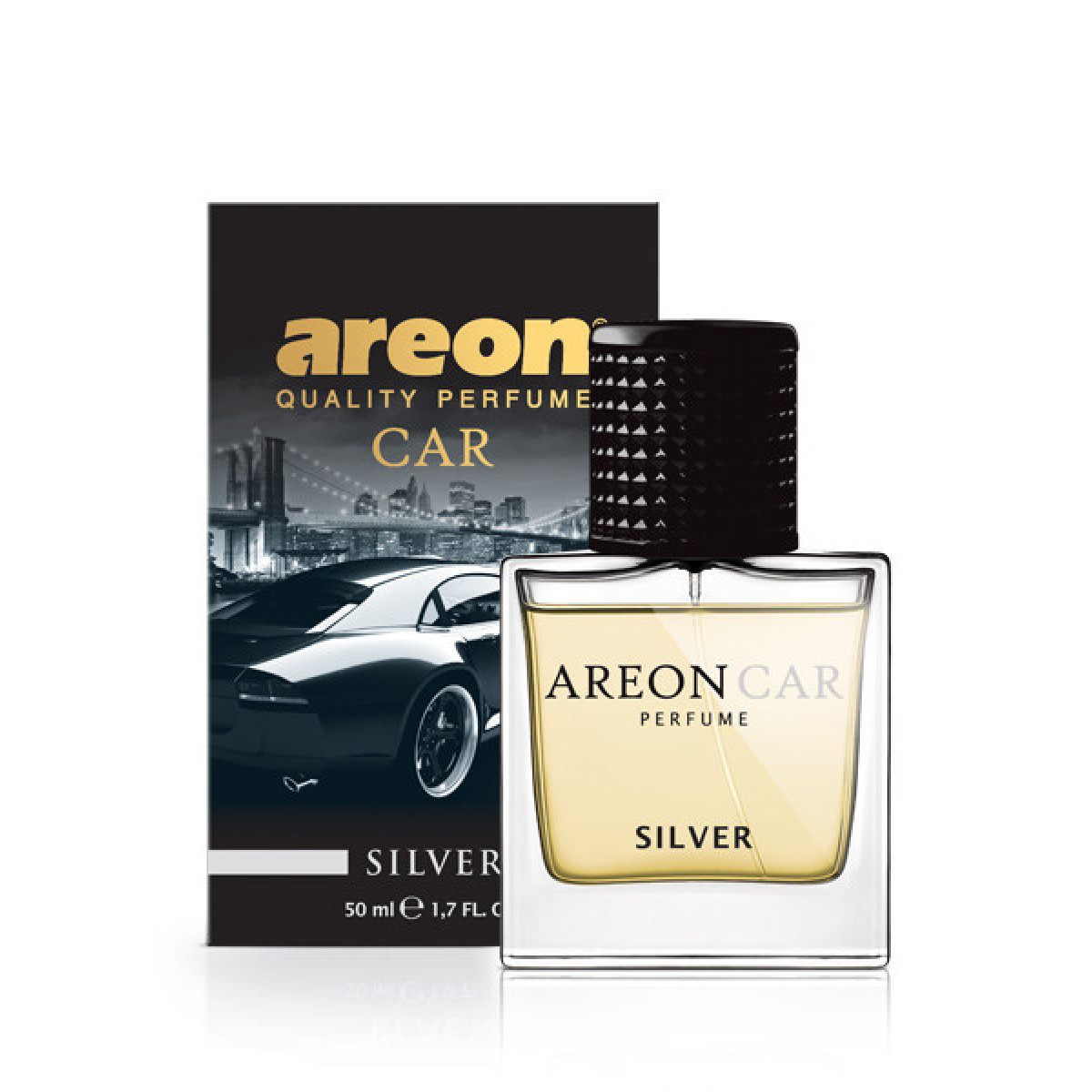AREON Car Perfume Silver air freshener spray, 50 ml
