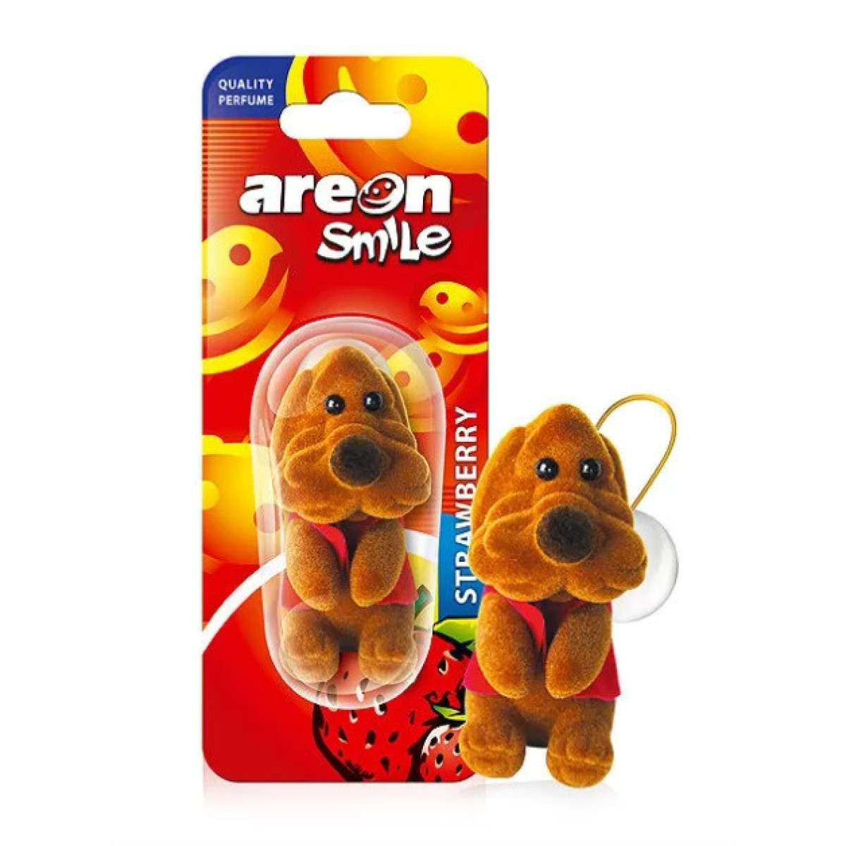 AREON Smile Toy Strawberry / Brown Dog air freshener
