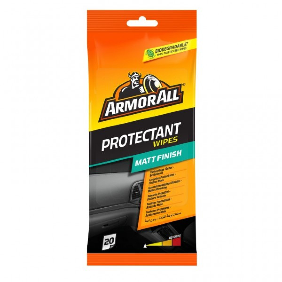 ARMORALL Dash matt flow wipes, Wipes for plastic, vinyl, matt, 20pcs ARMORALL Dash matt flow wipes, Wipes for plastic, vinyl, matt, 20pcs