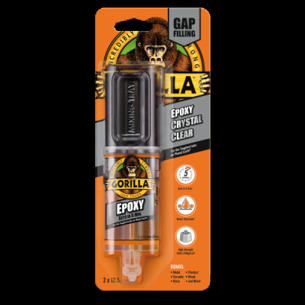 Gorilla Epoxy, Colorless Epoxy Glue, 25 ml 