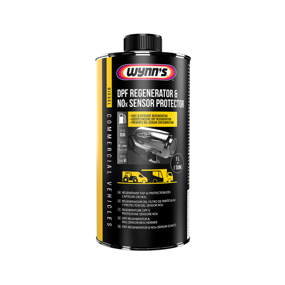 WYNNS DPF Regenerator&NOxSensor Protector, diesel additive for DPF regeneration and NOx protection, 1 L