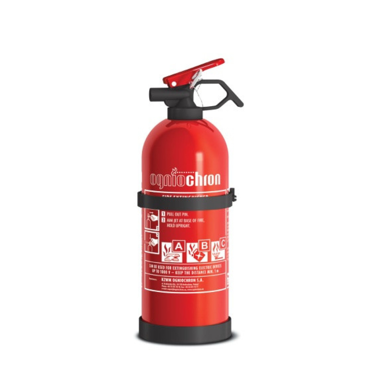 OGNIOCHRON Powder extinguisher with pressure gauge ABC 1 kg