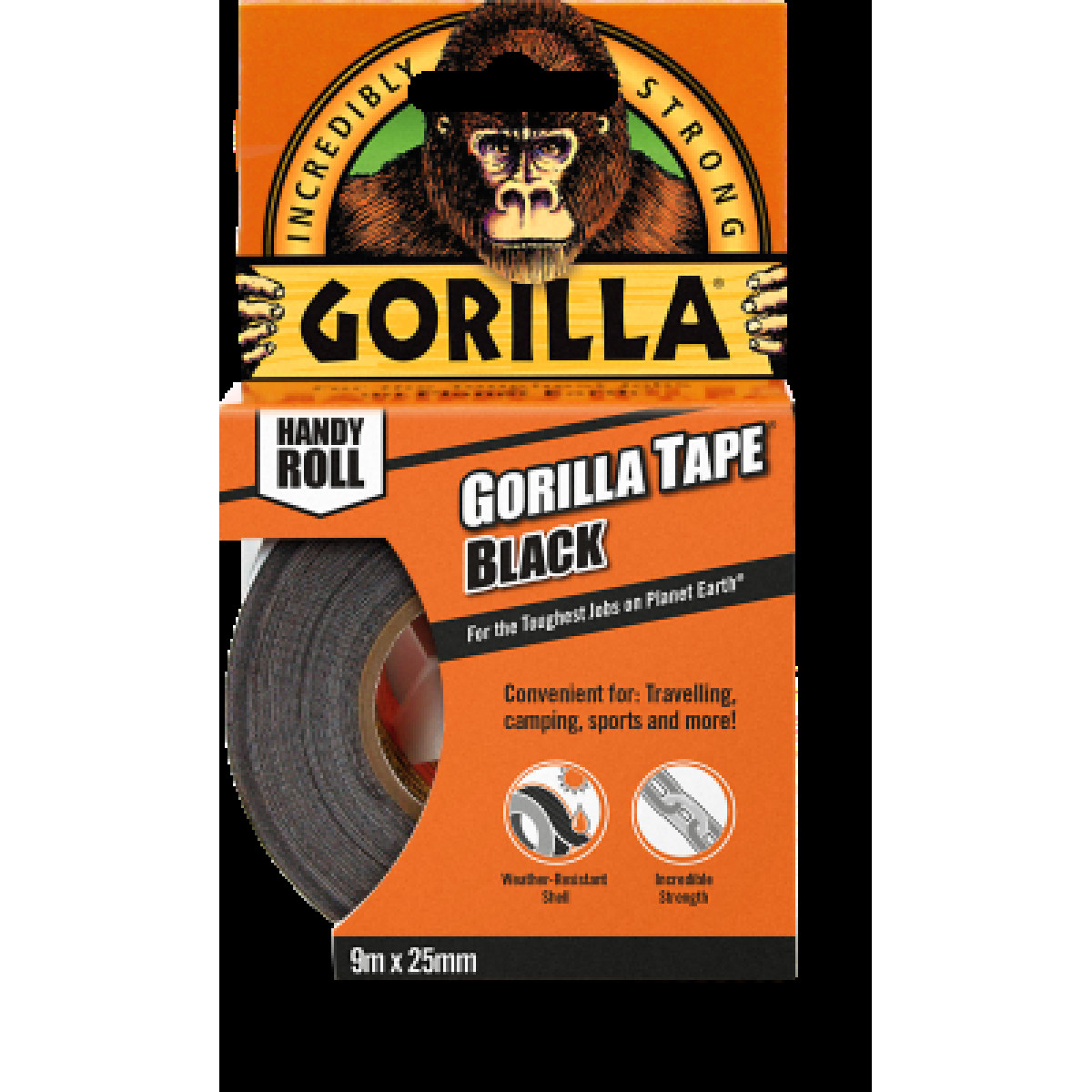 Gorilla Handy Roll Tape, 9mx25mm Gorilla Handy Roll Tape, 9mx25mm
