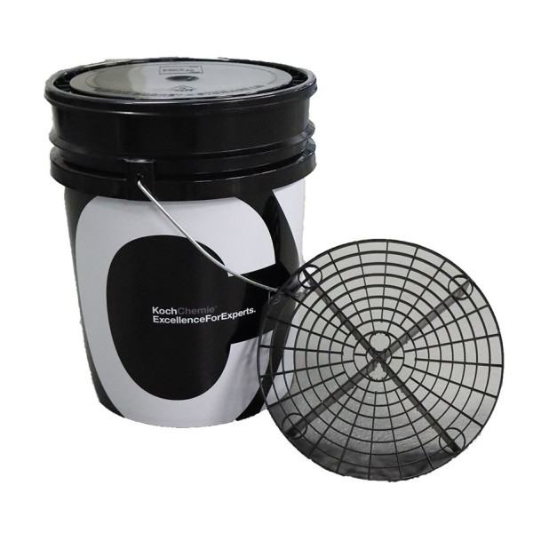 KOCH CHEMIE Detailing bucket set, Bucket with grate and lid, 20l 