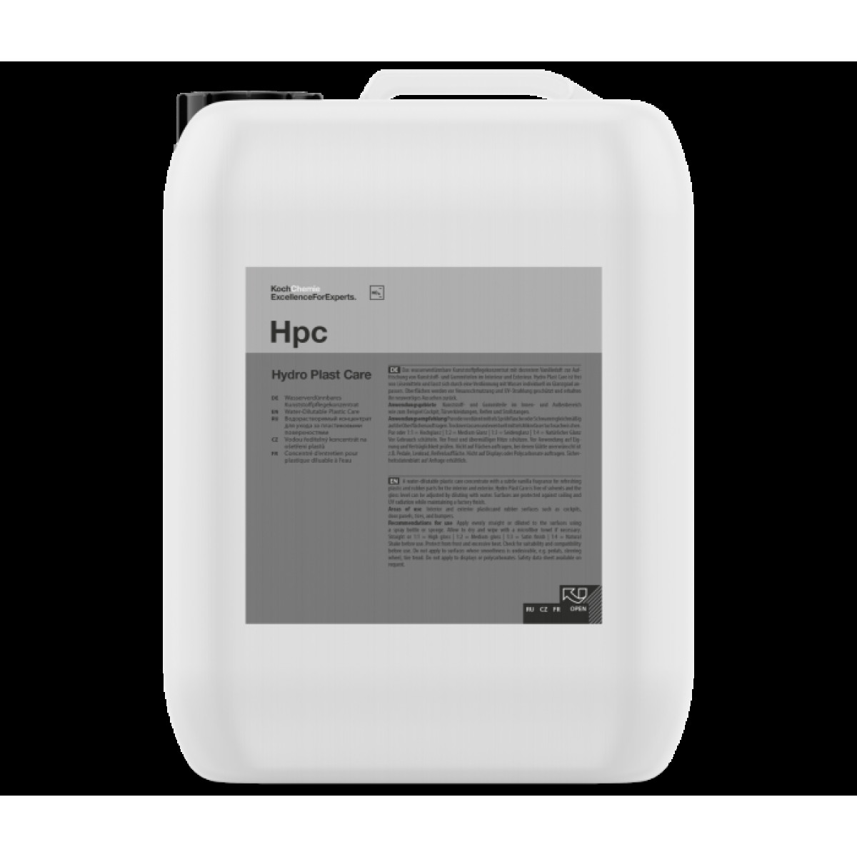 KOCH CHEMIE Hpc Hydro Plast Care, Plastic cleaner, 5 L KOCH CHEMIE Hpc Hydro Plast Care, Plastic cleaner, 5 L