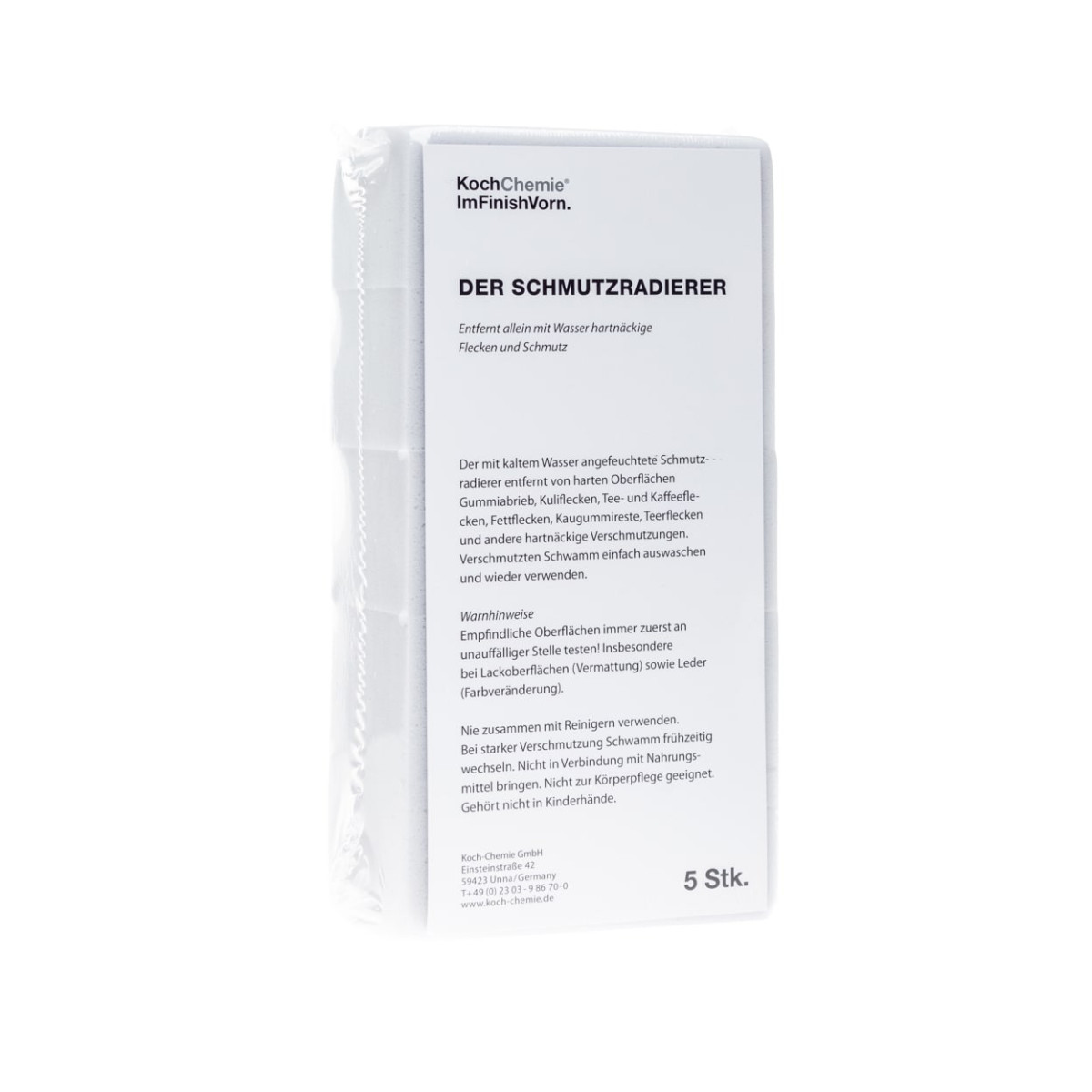 KOCH CHEMIE Melamine sponge set, 5 pcs KOCH CHEMIE Melamine sponge set, 5 pcs