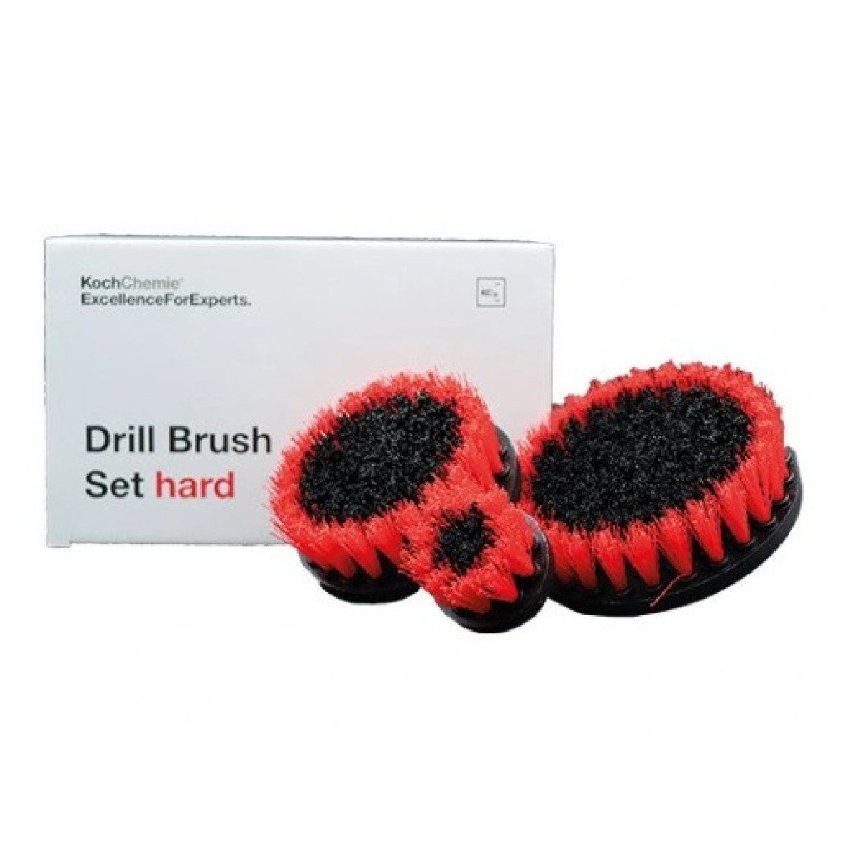 KOCH CHEMIE Drill Brush Set hard, set of brushes on a spinner
