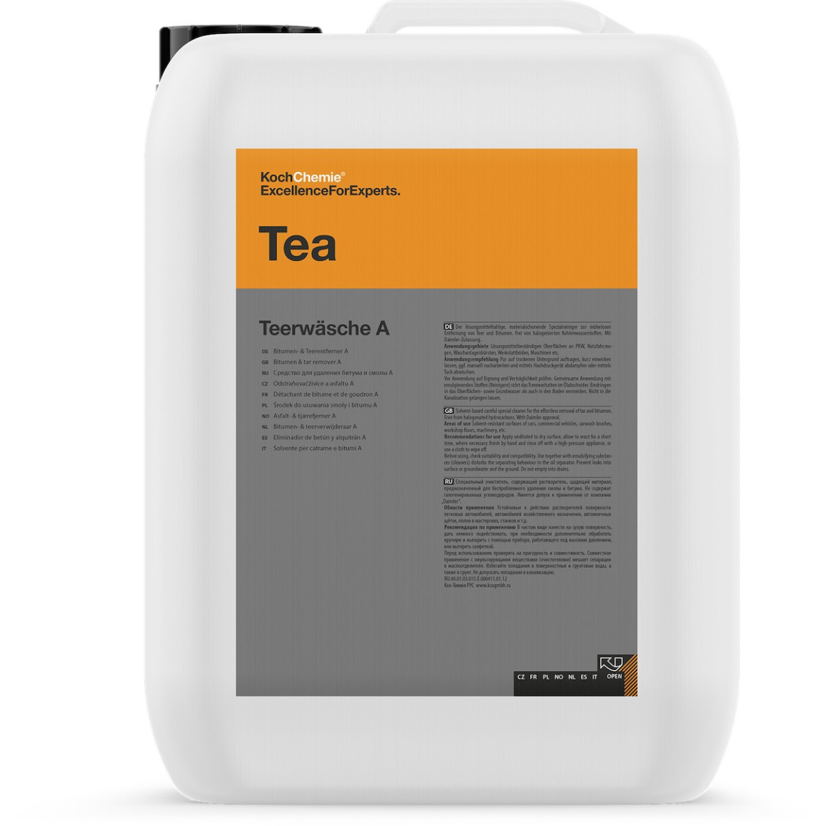 KOCH CHEMIE Tar Remover, tar and bitumen remover, 10 L KOCH CHEMIE Tar Remover, tar and bitumen remover, 10 L