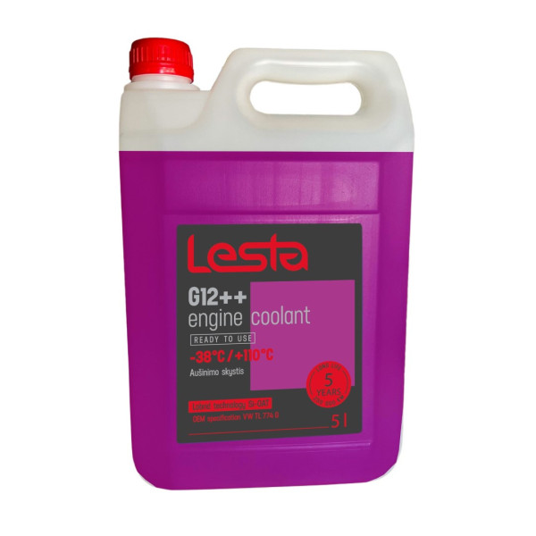 LESTA Antifreeze G12++, coolant, 5L LESTA Antifreeze G12++, coolant, 5L