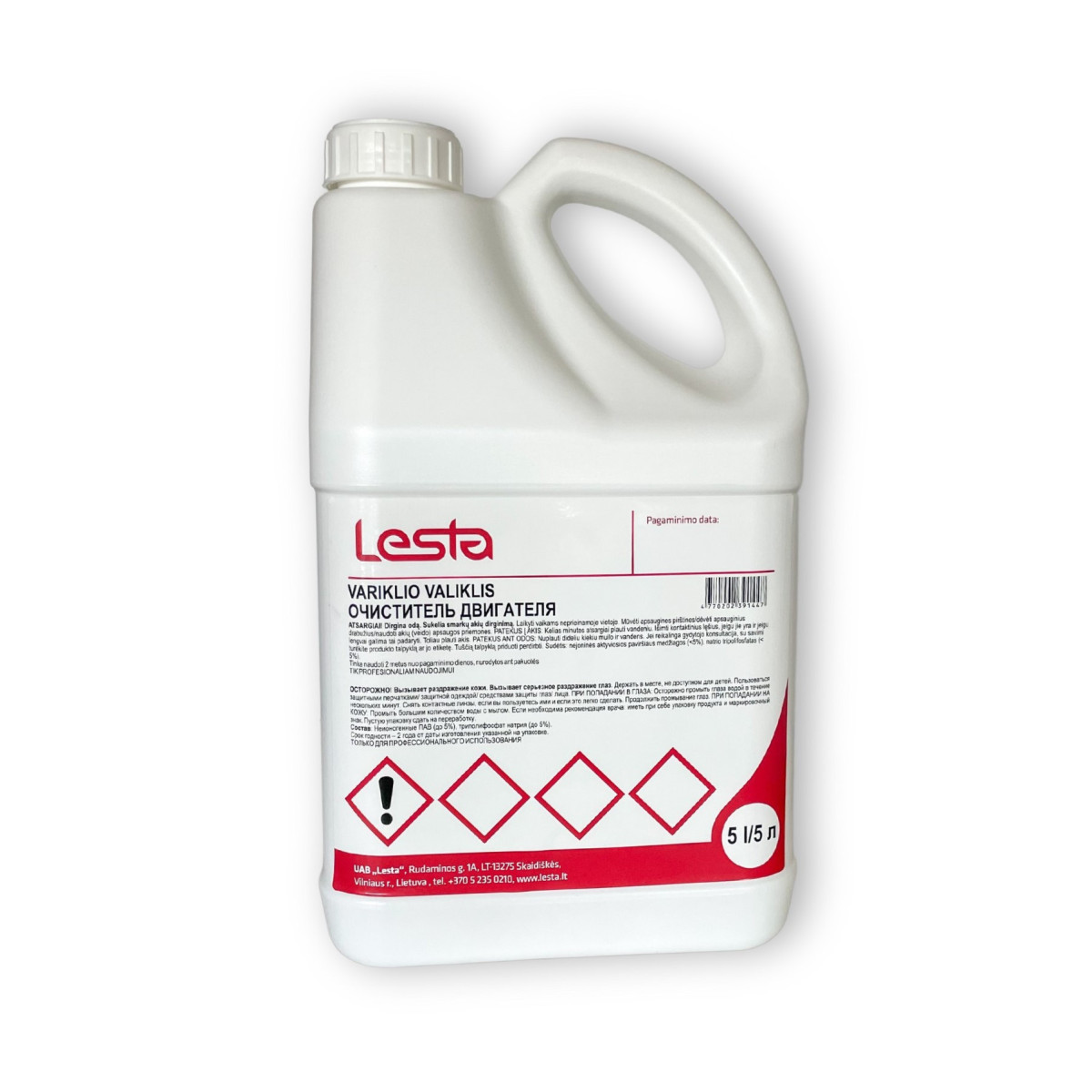 LESTA Concentrated Engine Cleaner, concentrated engine cleaner, 5l
