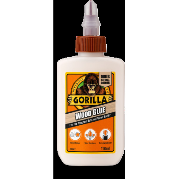 Gorilla Wood Glue, Wood Glue, 118 ml