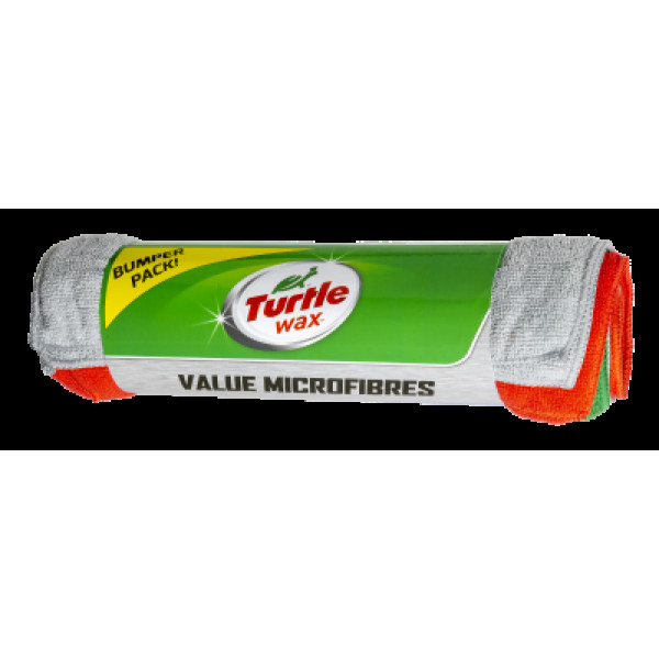 TURTLE WAX Microfiber cloth 6-pack, microfiber cloth set, 40x30cm, 6 pcs