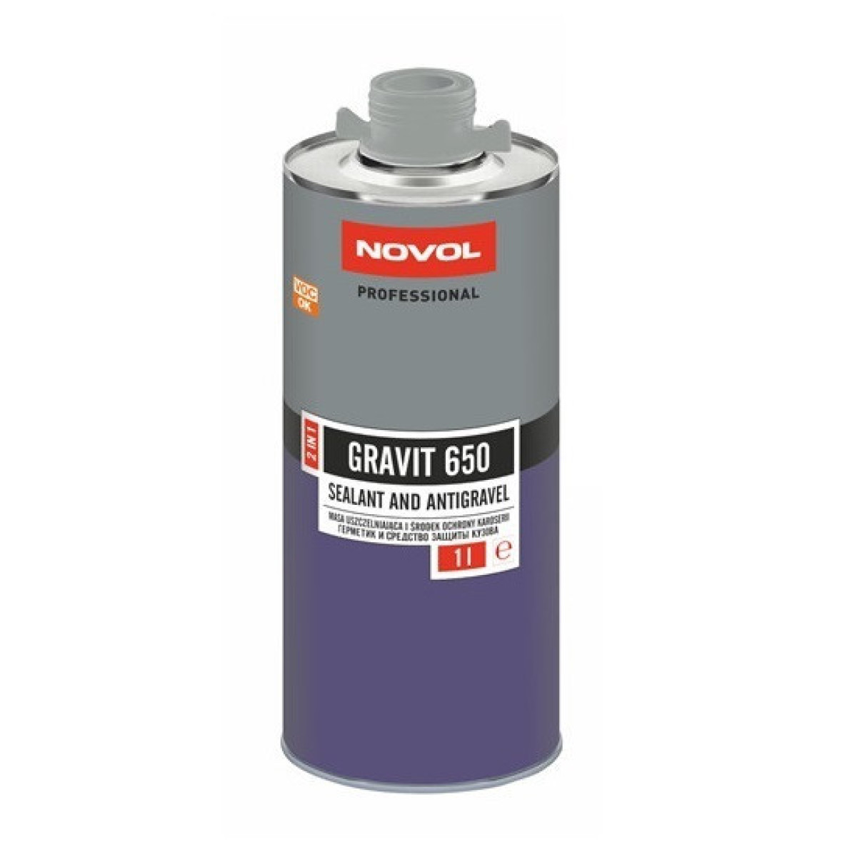 NOVOL Gravit 650 Sealant&Antigravel - Grey, protective coating, 1L NOVOL Gravit 650 Sealant&Antigravel - Grey, protective coating, 1L