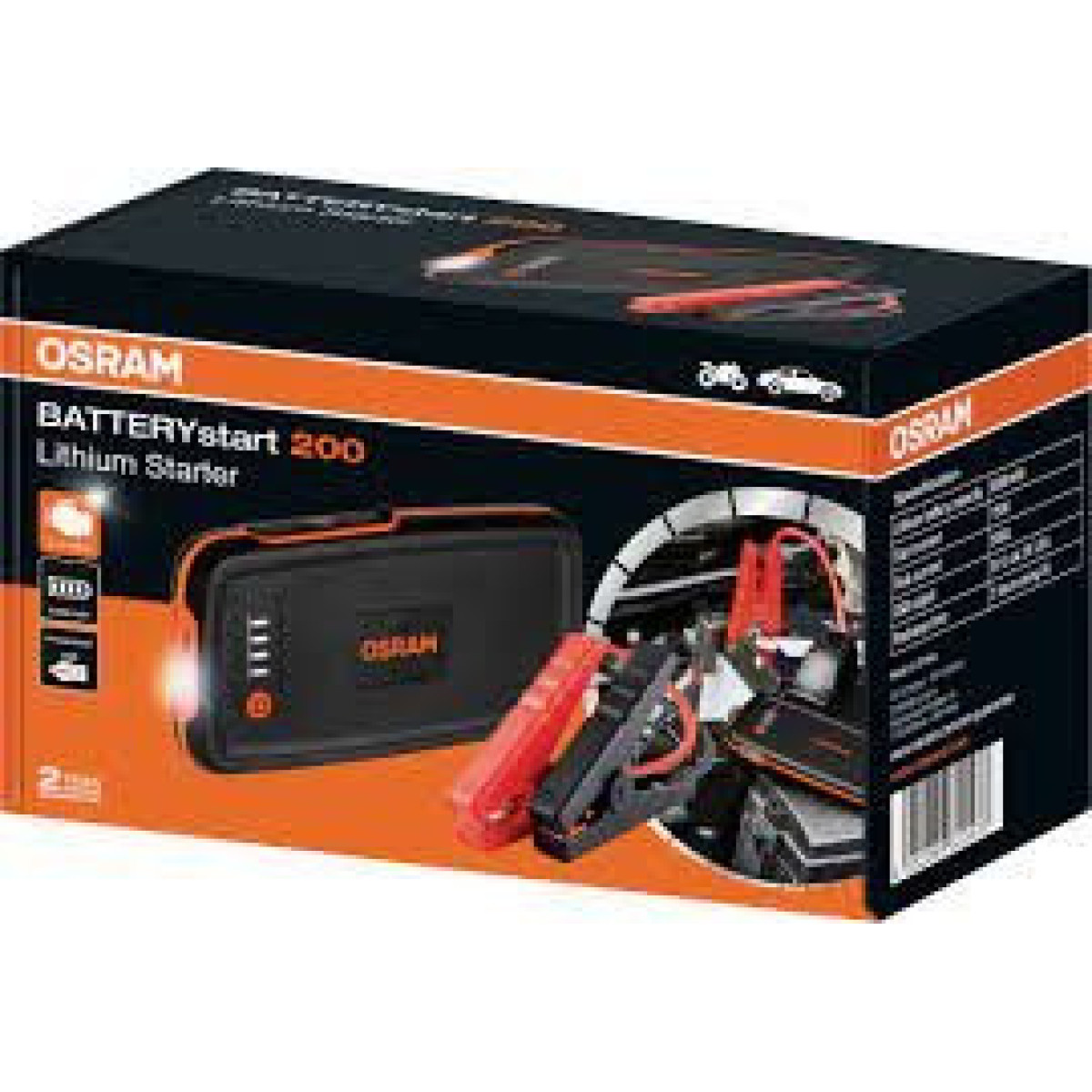 OSRAM BATTERYstart 200 (OBSL200), starter battery, lithium 6000 mAh