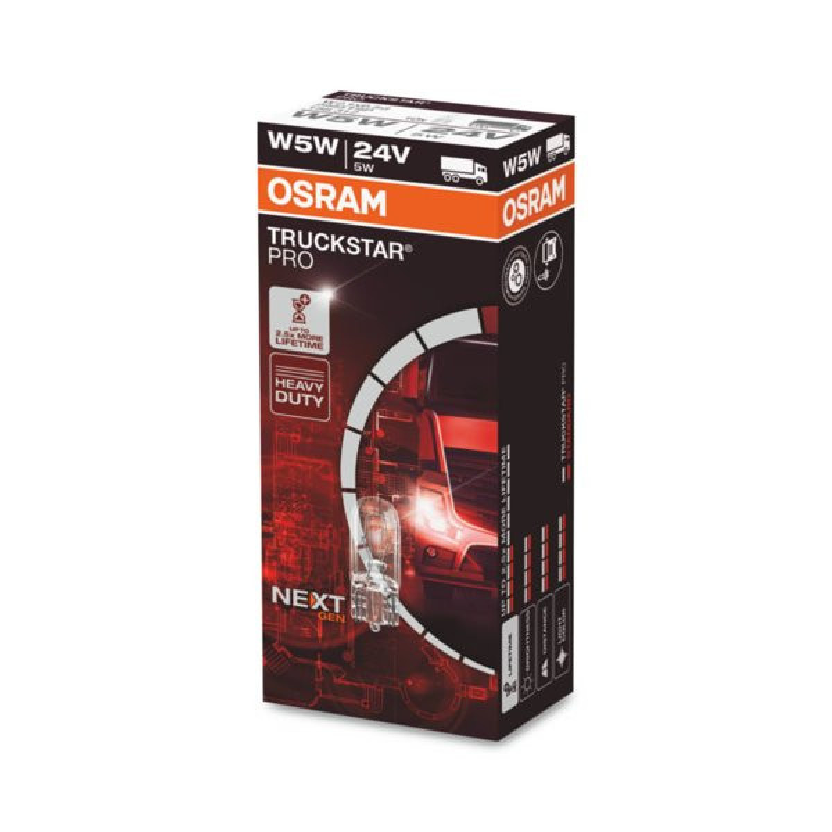OSRAM Car bulb 10W 24V BA15S, 1pc