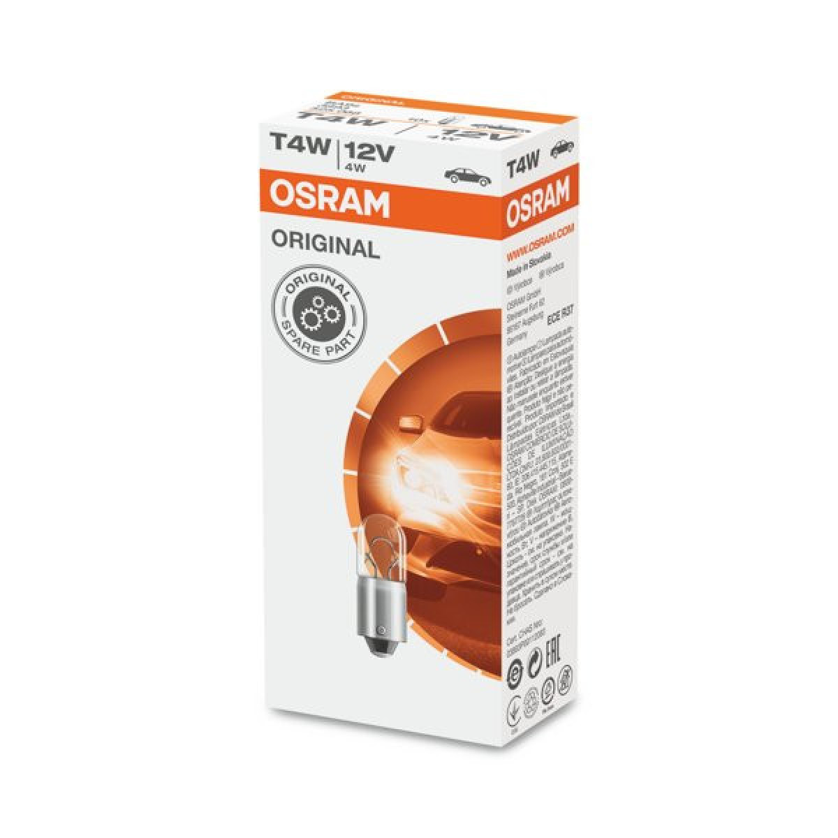 OSRAM Car bulb 4W 12V BA9S, 1pc