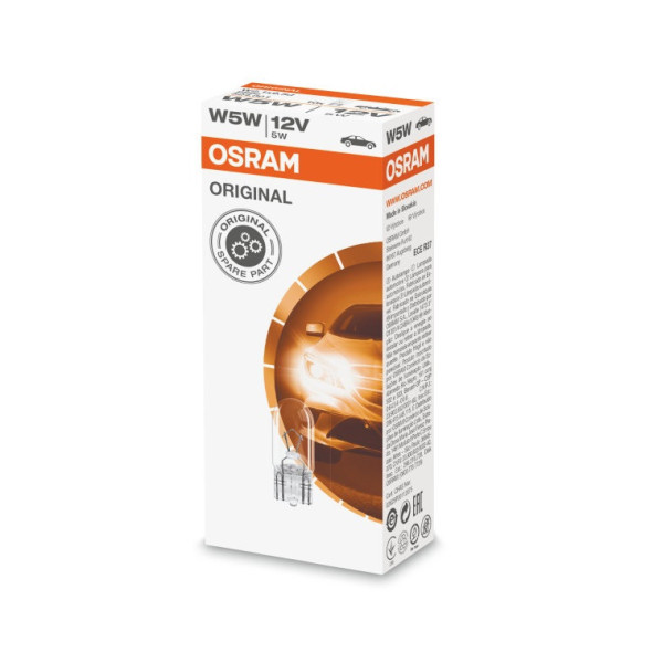 OSRAM Car bulb 5W 12V W2.1x9.5D, 1pc