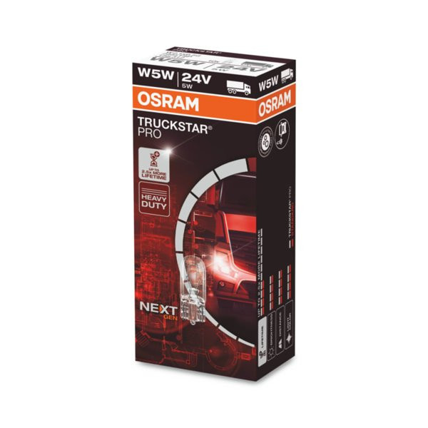 OSRAM Car bulb 5W 24V W2.1x9.5D, 1pc