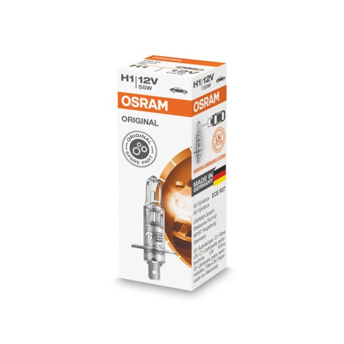 OSRAM Car bulb H1 55W 12V P14.5S, 1pc