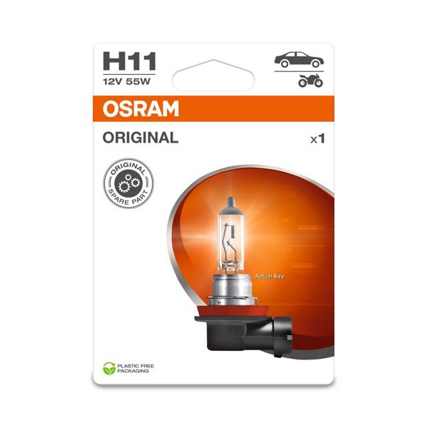 OSRAM Car bulb, H11 55W 12V PGJ19-2, 1pc