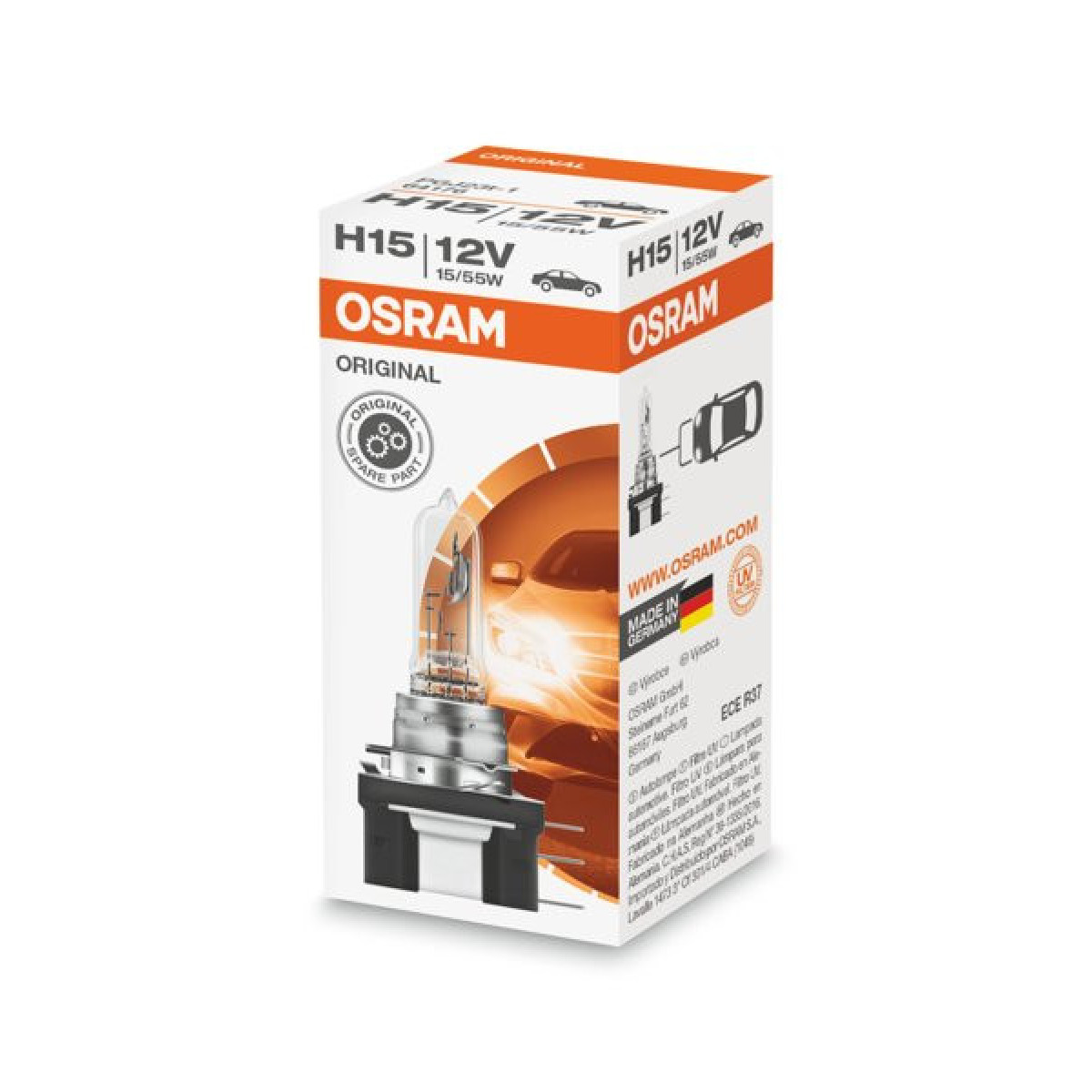 OSRAM Car bulb H15 55/15W 12V PGJ23T, 1pc