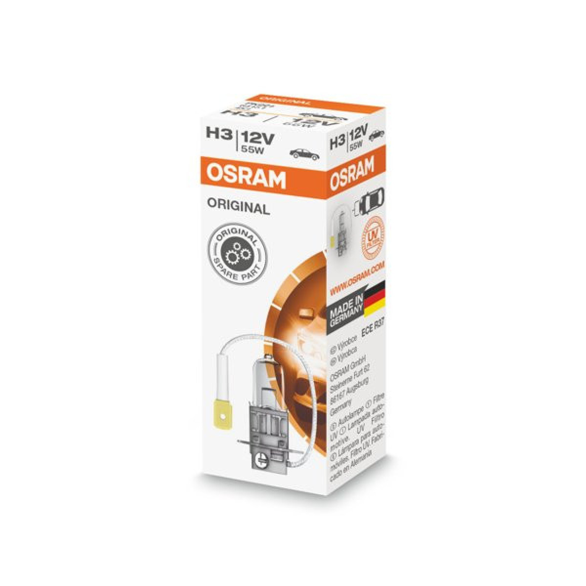 OSRAM Car bulb H3 55W 12V PK22S, 1pc