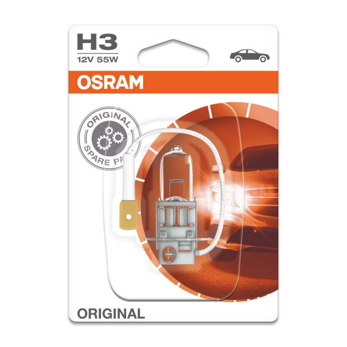 OSRAM Car bulb H3 55W 12V PK22S, 1pc