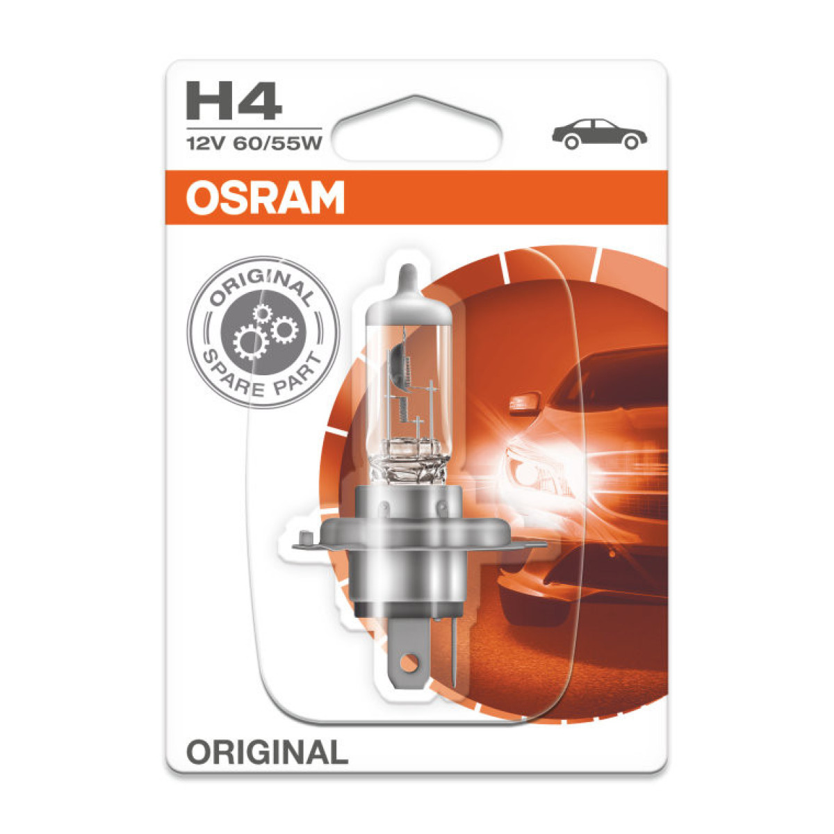 OSRAM Car bulb H4 60/55W 12V Bilux P43T, 1pc
