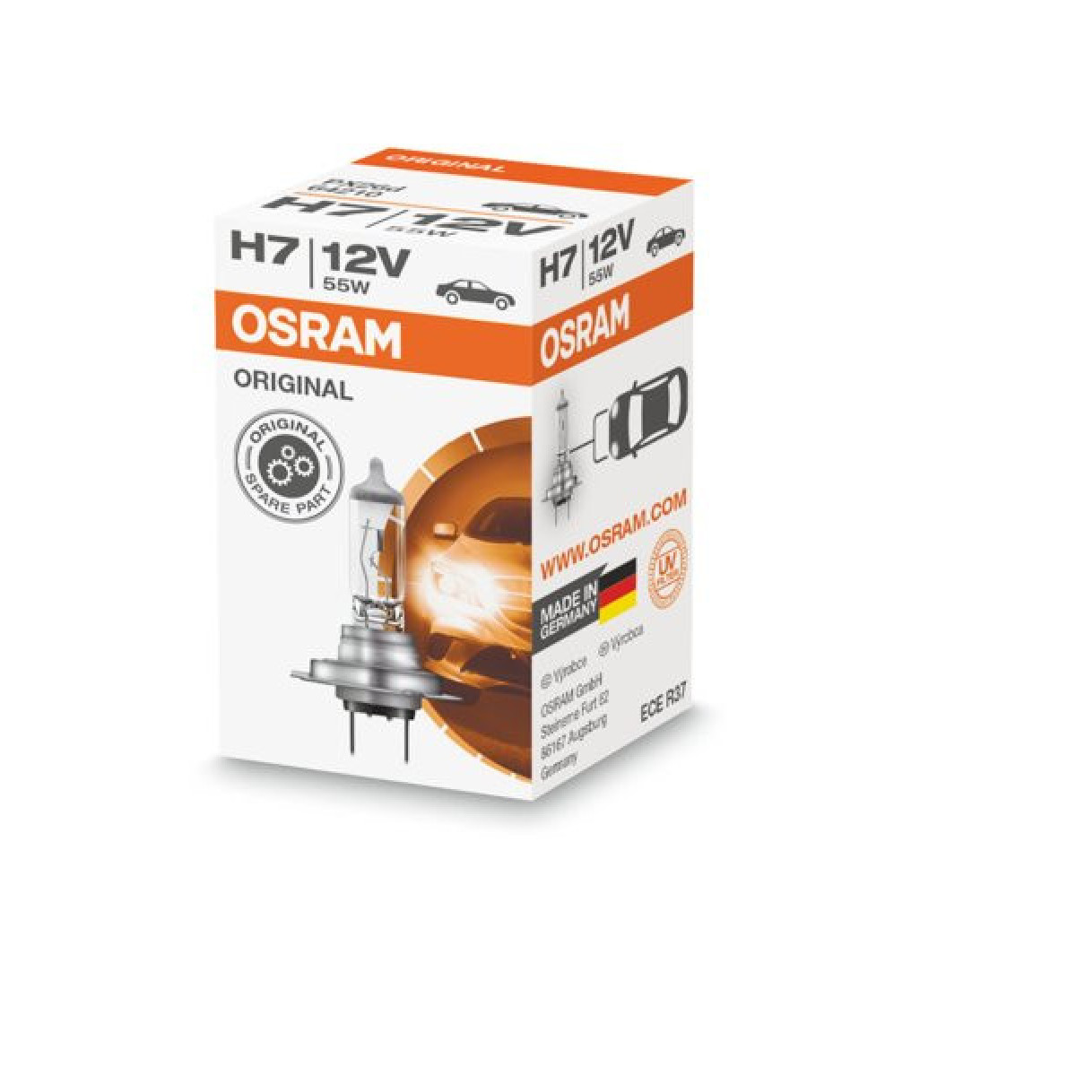 OSRAM Car bulb H7 55W 12V PX26D, 1pc