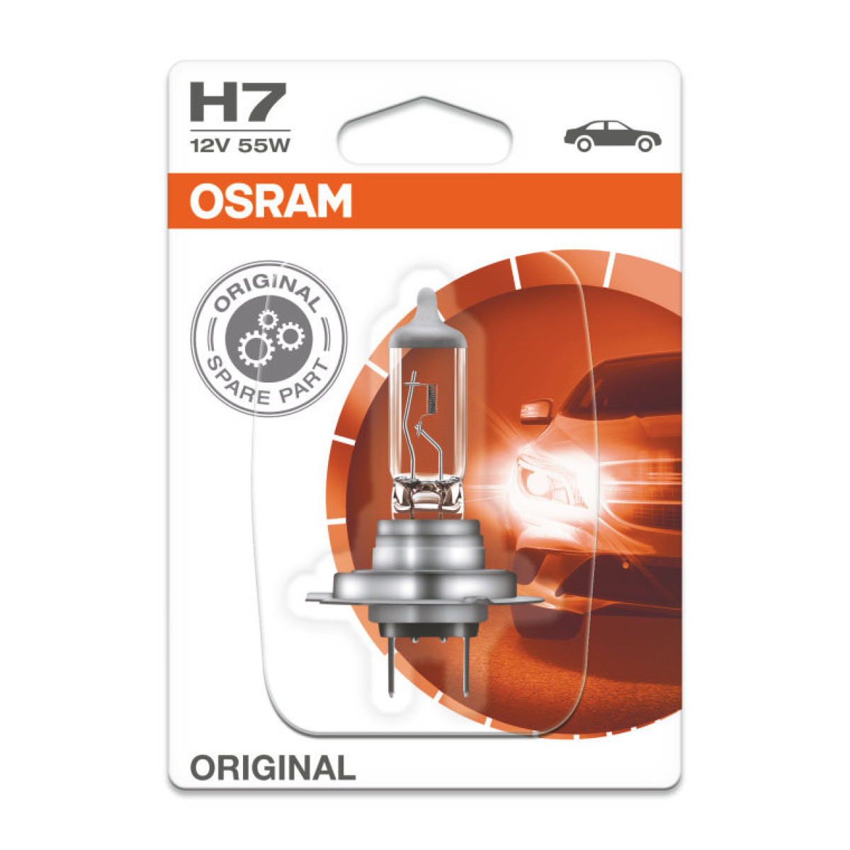OSRAM Car bulb H7 55W 12V PX26D, 1pc
