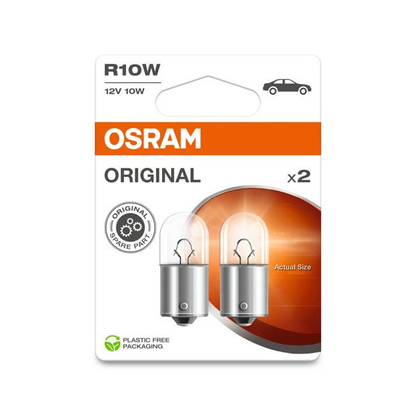OSRAM Car bulbs 10W 12V BA15S, 2pcs