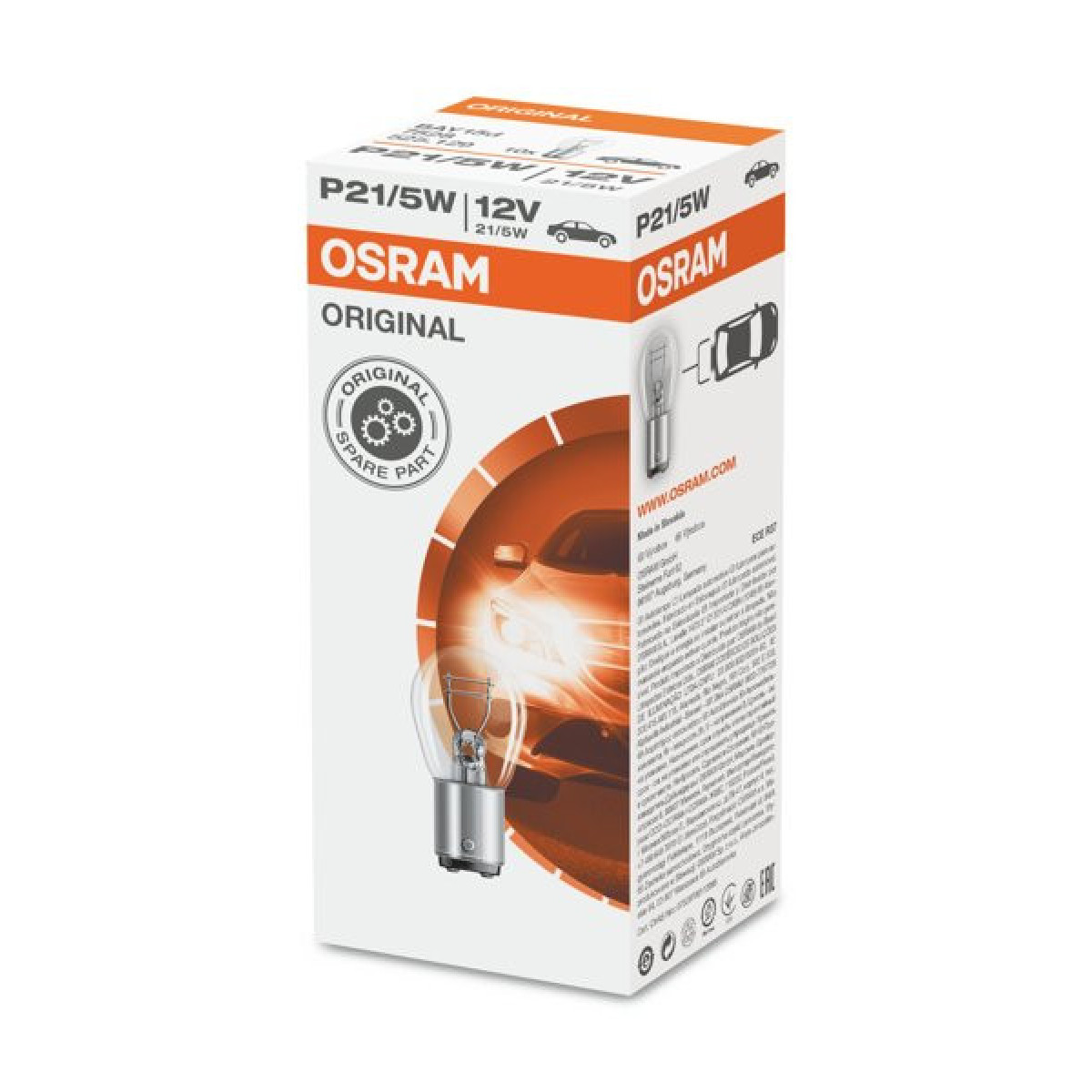 OSRAM Car bulb 21/5W 12V BAY15D, 1pc