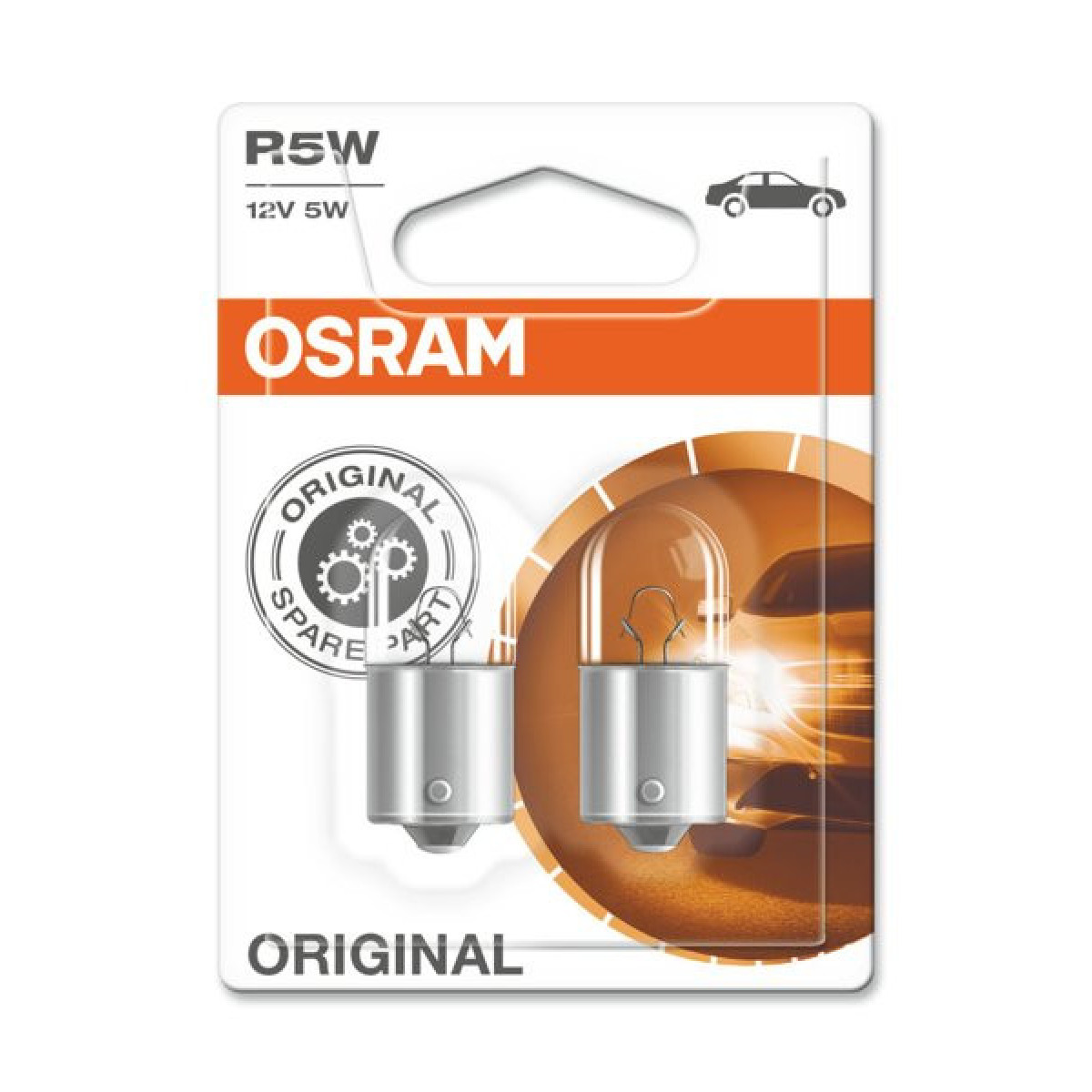 OSRAM Car bulbs 5W 12V BA15S, 2pcs
