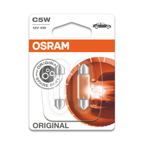 OSRAM Car bulbs 5W 12V SV8.5-8, 2pcs