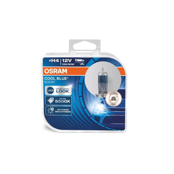 OSRAM Car bulbs COOL BLUE BOOST H4 100/90W 12V P43T, 2pcs