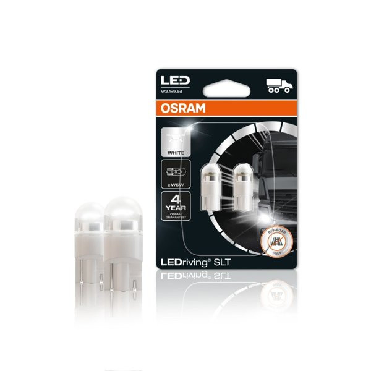 OSRAM Car bulbs LED W5W 1W 24V W2.1x9.5D, 2pcs