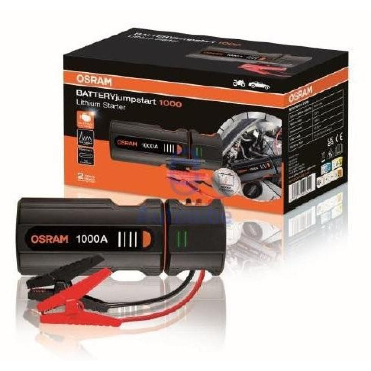 OSRAM Car Jump Starter, 1000A 8000mAh