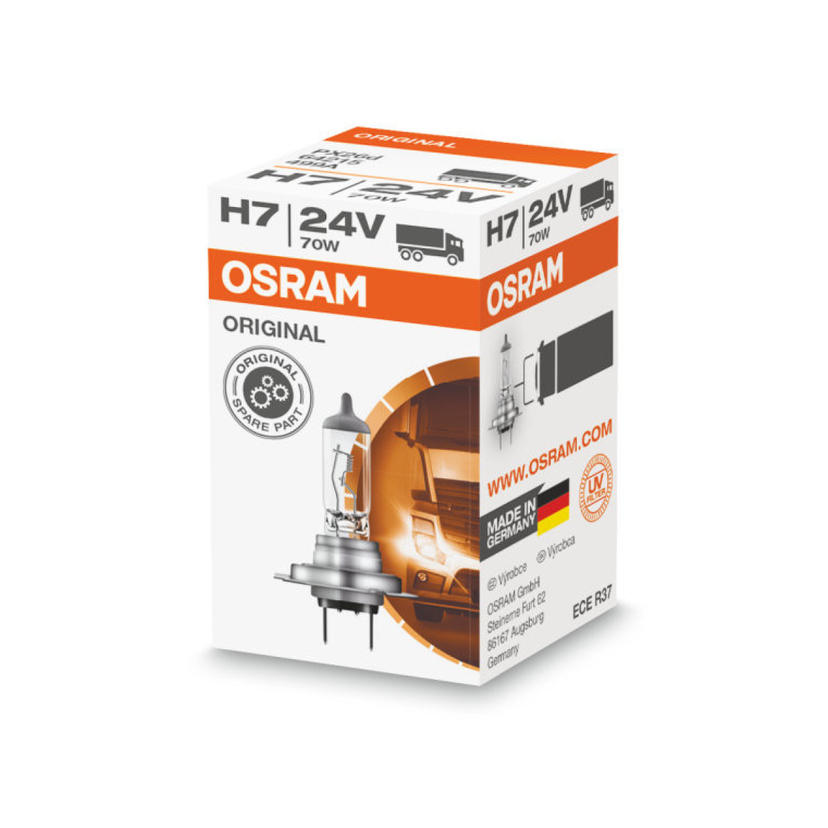 OSRAM Bulb, 24V H7 70W PX26D
