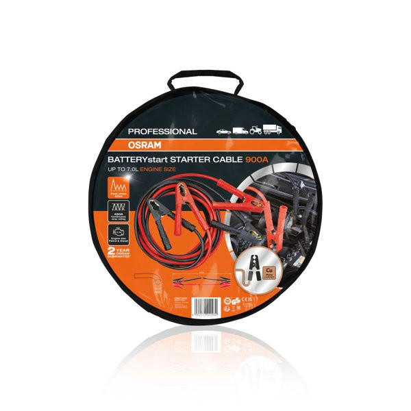 OSRAM Jump Starter Cables, 900A (4.5m)