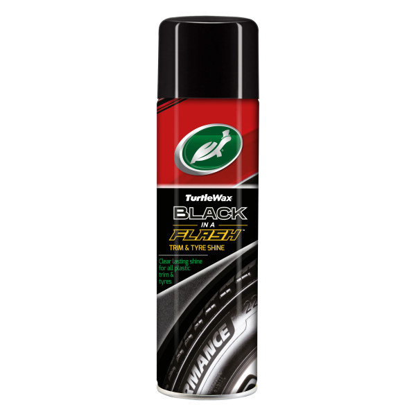 TURTLE WAX Black In A Flash, tire and bumper polish, 500 ml TURTLE WAX Black In A Flash, tire and bumper polish, 500 ml