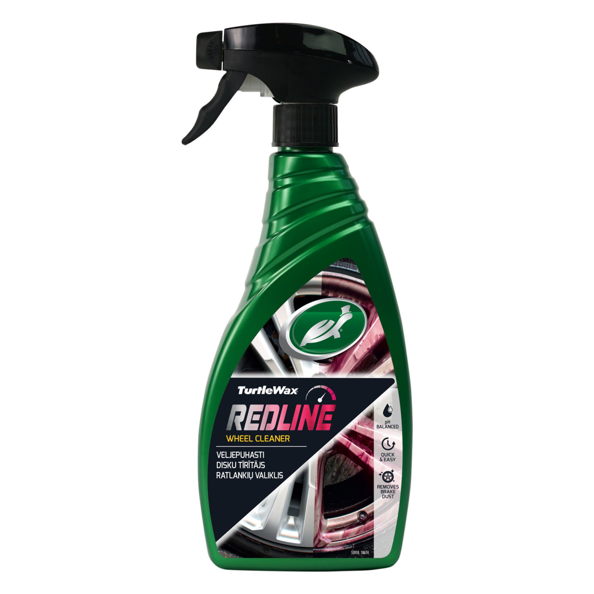 TURTLE WAX Wheel Cleaner Redline, rim cleaner, 500 ml