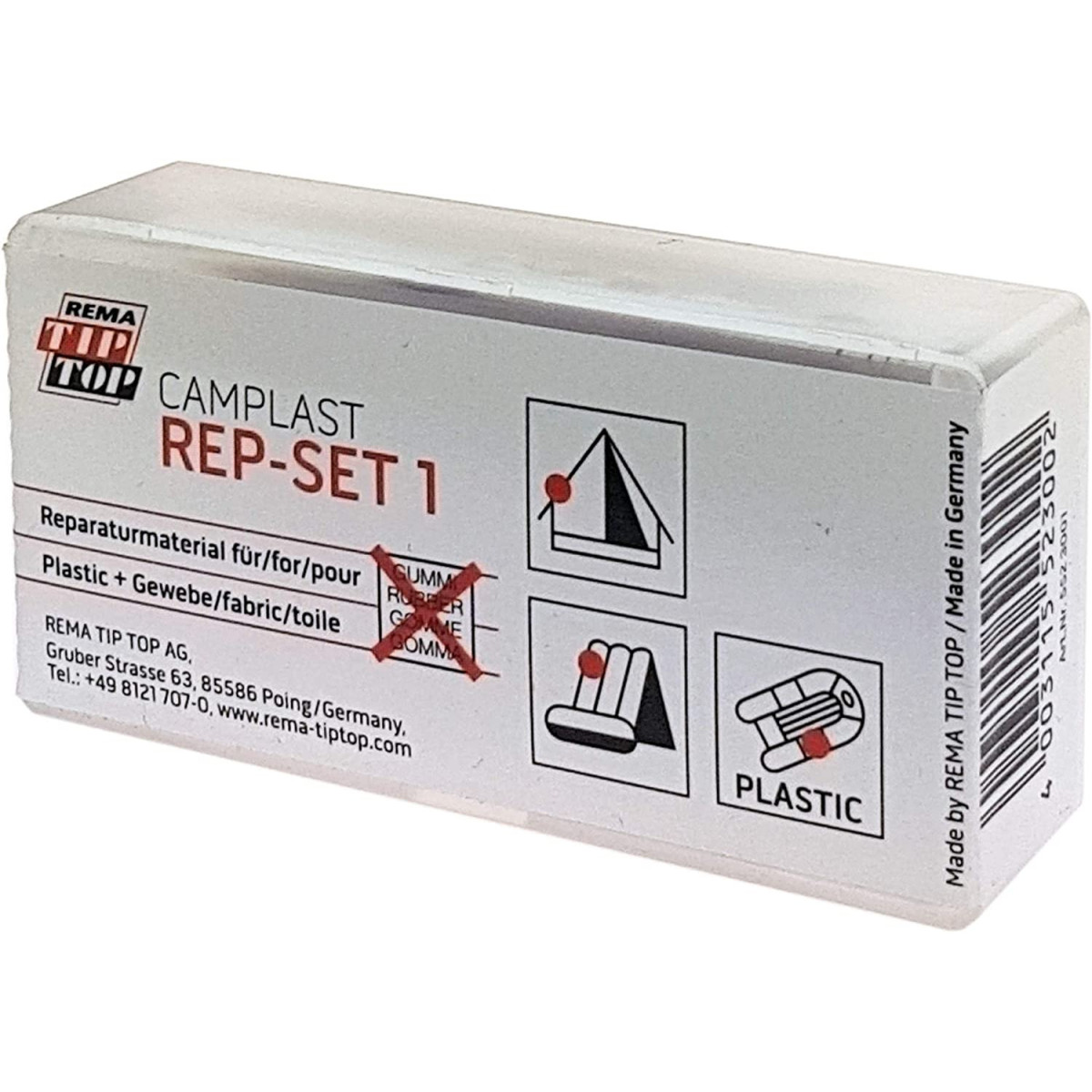 REMA TIP TOP Camplast Mini repair kit for PVC, PU and fabrics