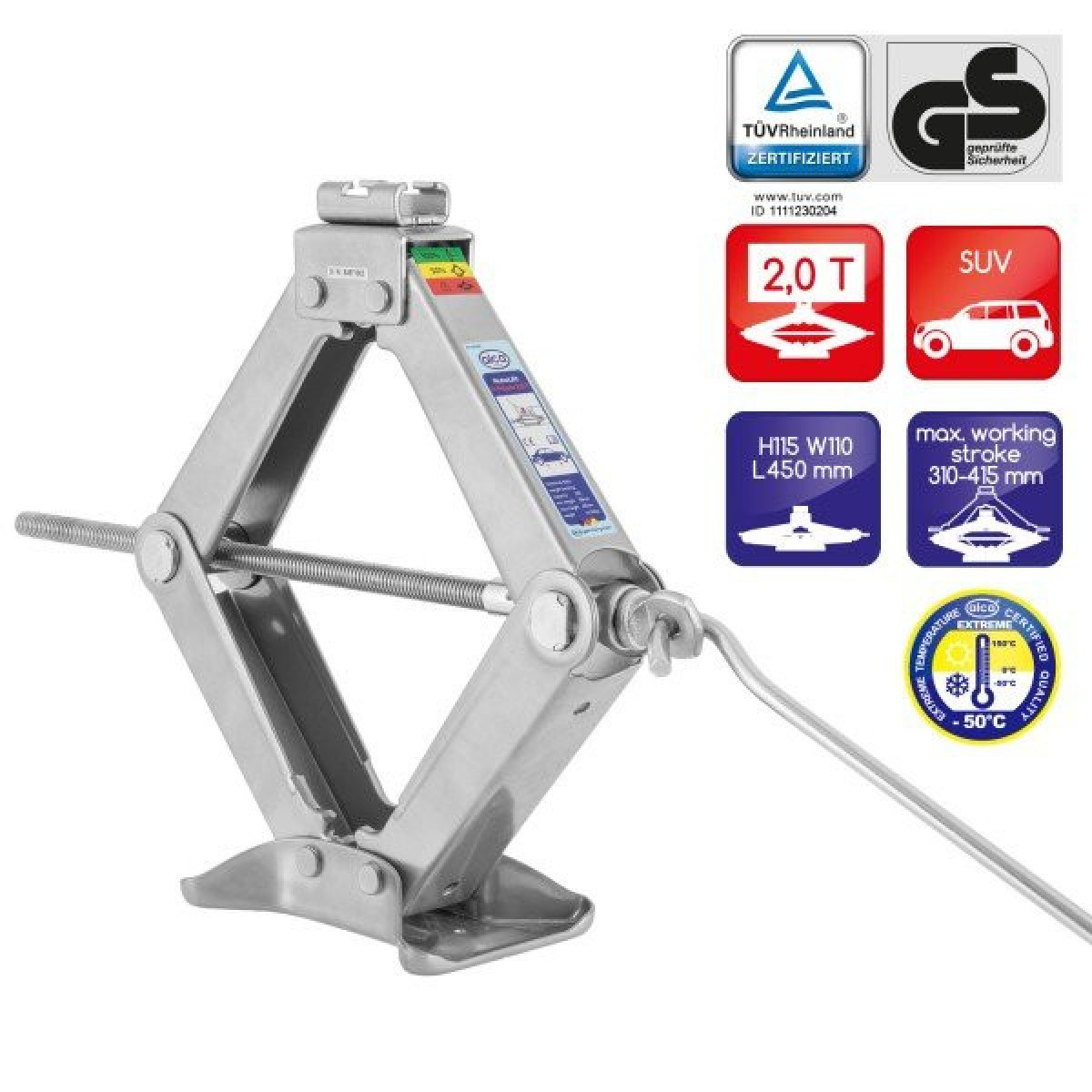 SPEC ALCA Scissor Jack 2 T 