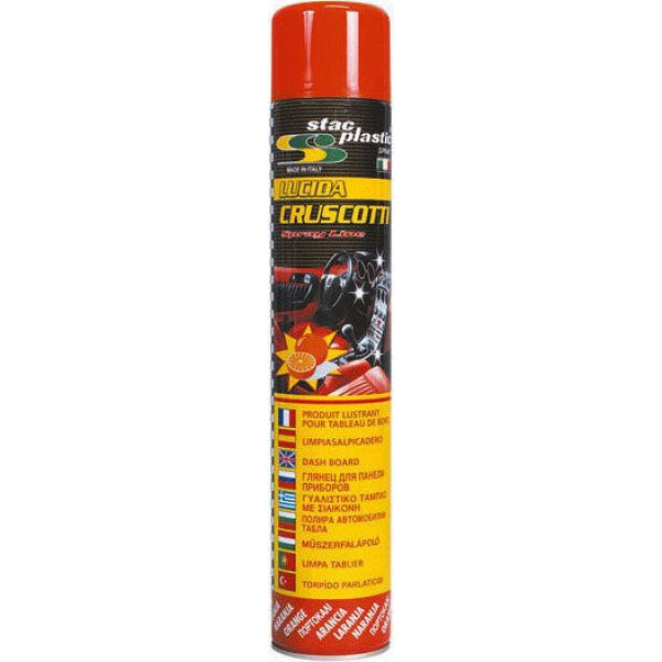 STAC PLASTIC Panel cleaner with silicone, orange scent, 750 ml