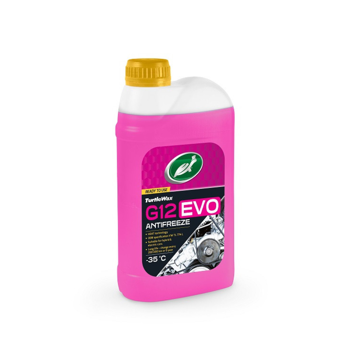 TURTLE WAX Antifreeze G12 EVO -35°C, coolant, 1l TURTLE WAX Antifreeze G12 EVO -35°C, coolant, 1l