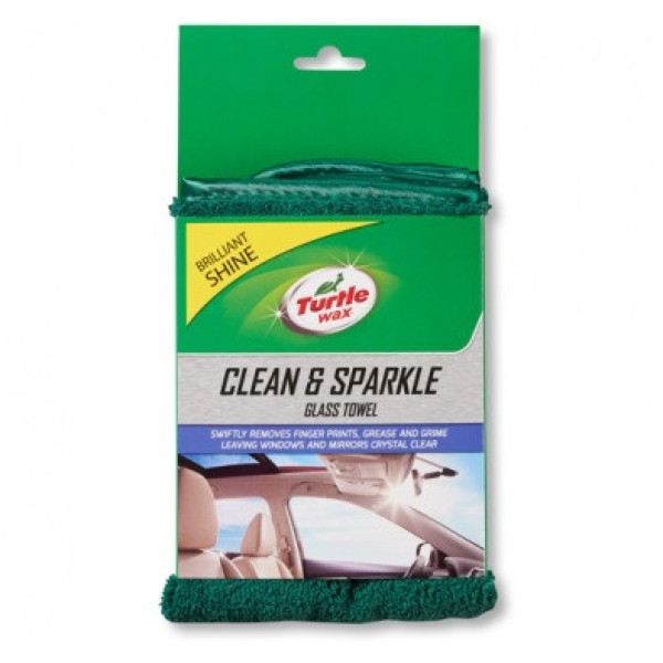 TURTLE WAX Dual Action Clean&Sparkle Towel, glass cloth, 37x39cm