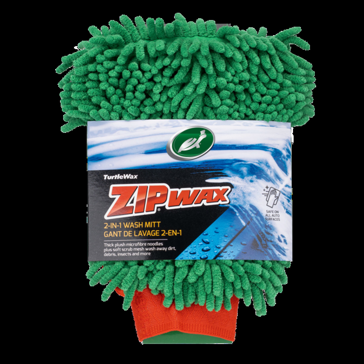 TURTLE WAX Zip Wax, Double-Sided Washing Mitt
